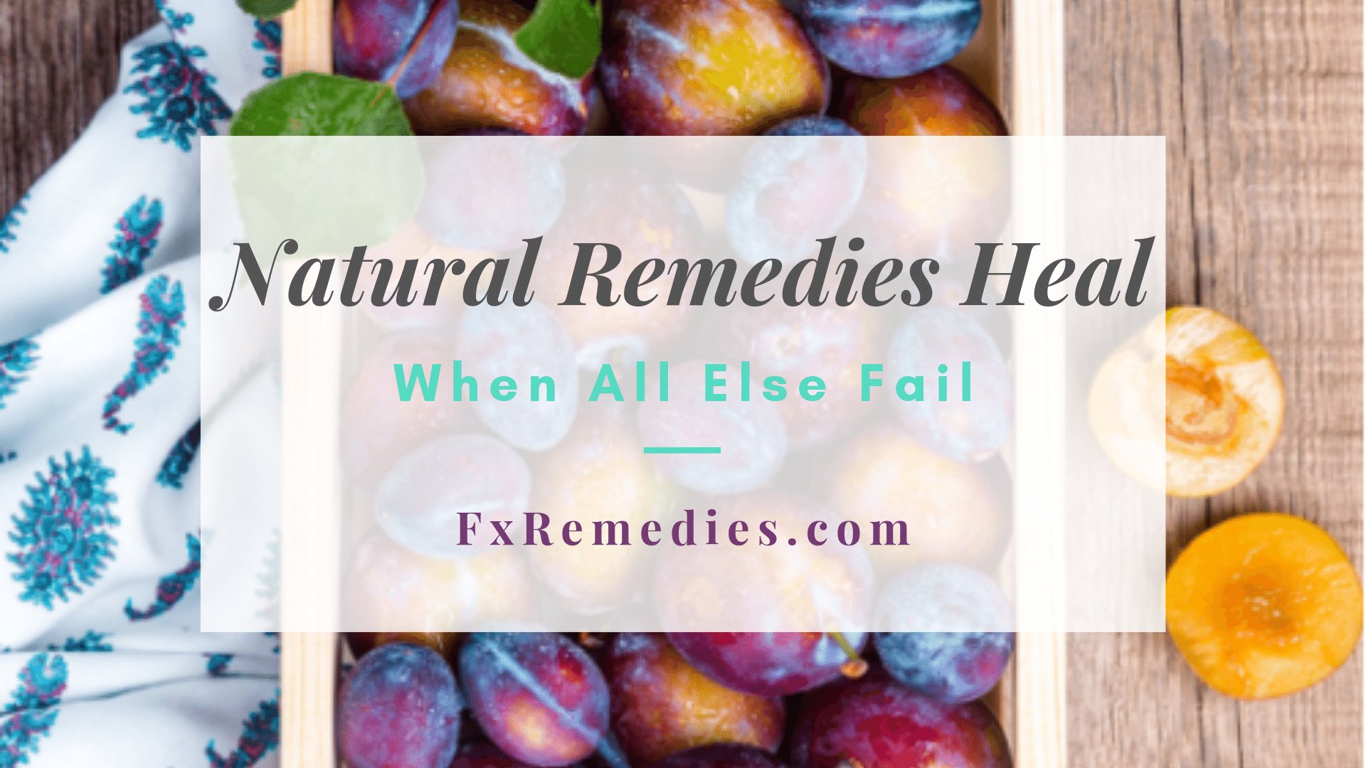 Natural remedies can be found in the Bible and we can discern through studying the natural health principles discussed in God’s word and learn his will for our health.